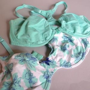 2 Victoria's Secret Cotton T-shirt Bras size 36D